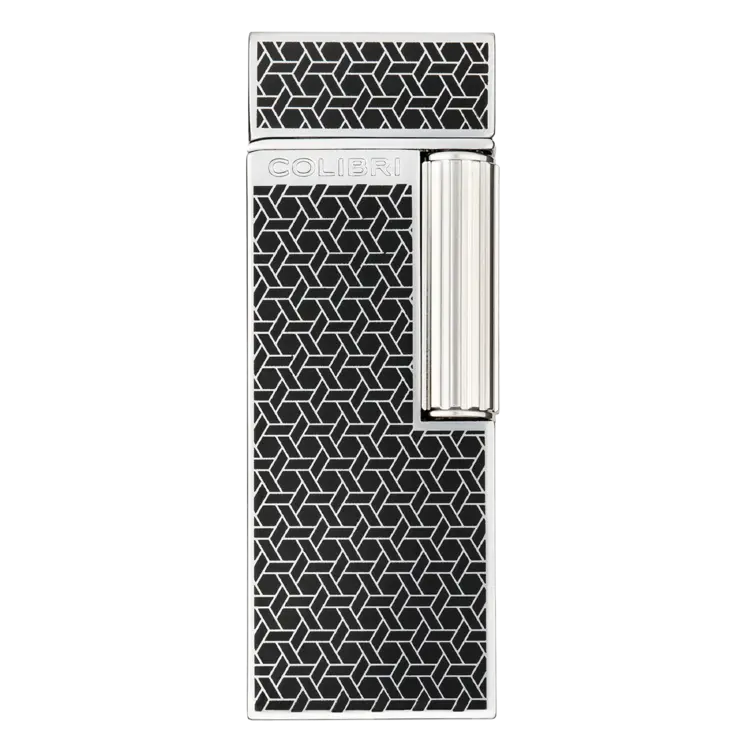 Colibri_Cigar_Lighter_Continental_Chrome_Patterned