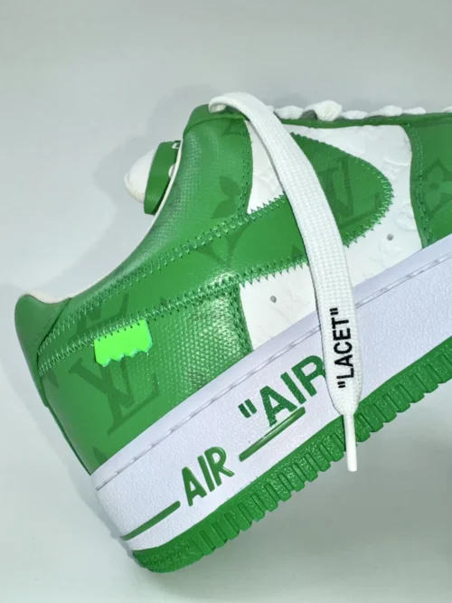 Nike Air Force 1 Green x Louis Vuitton "Virgil" - Image 4