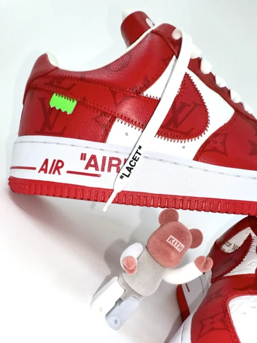 Nike Air Force 1 Red x Louis Vuitton "Virgil" - Image 3