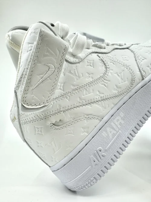 Nike Air Force 1 Mid White x Louis Vuitton "Virgil" - Image 5