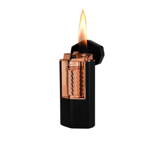 Xikar Cigar Lighter Meridian Triple Soft Flame Black & Rose Gold - Image 4