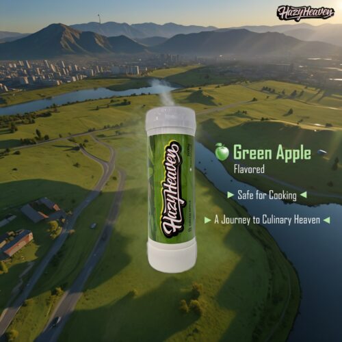 Hazy Heaven Cream Chargers 3.3L 2000g - Green Apple - Image 2