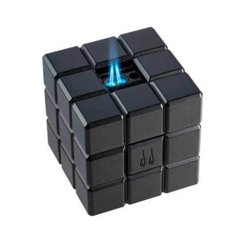 Colibri Cigar Torch Lighter Heritage 2 in 1  Cube Desk Black