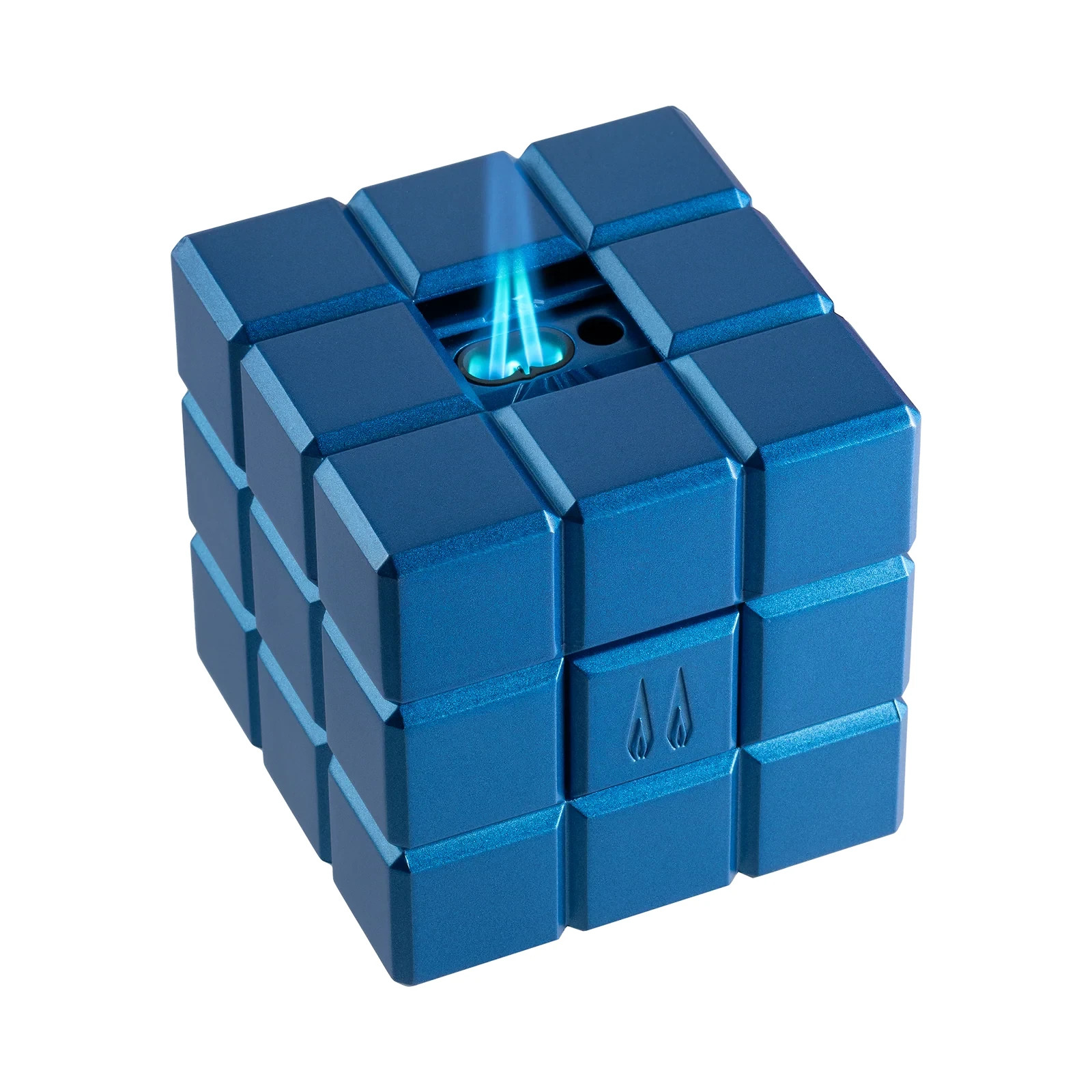 Colibri Cigar Torch Lighter Heritage 2 in 1 Cube Desk Blue