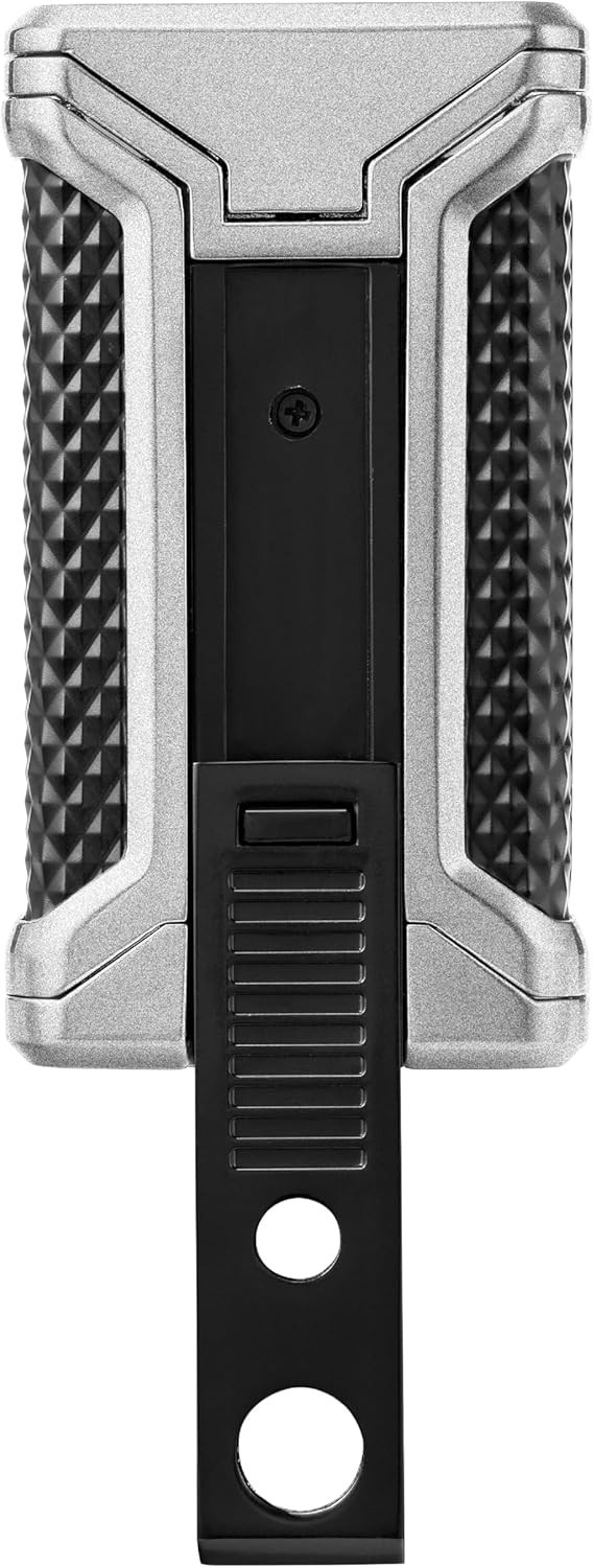 Colibri Cigar Lighter Ascari Triple Jet Lighter Gunmetal Black + Punch Cutter - Image 6