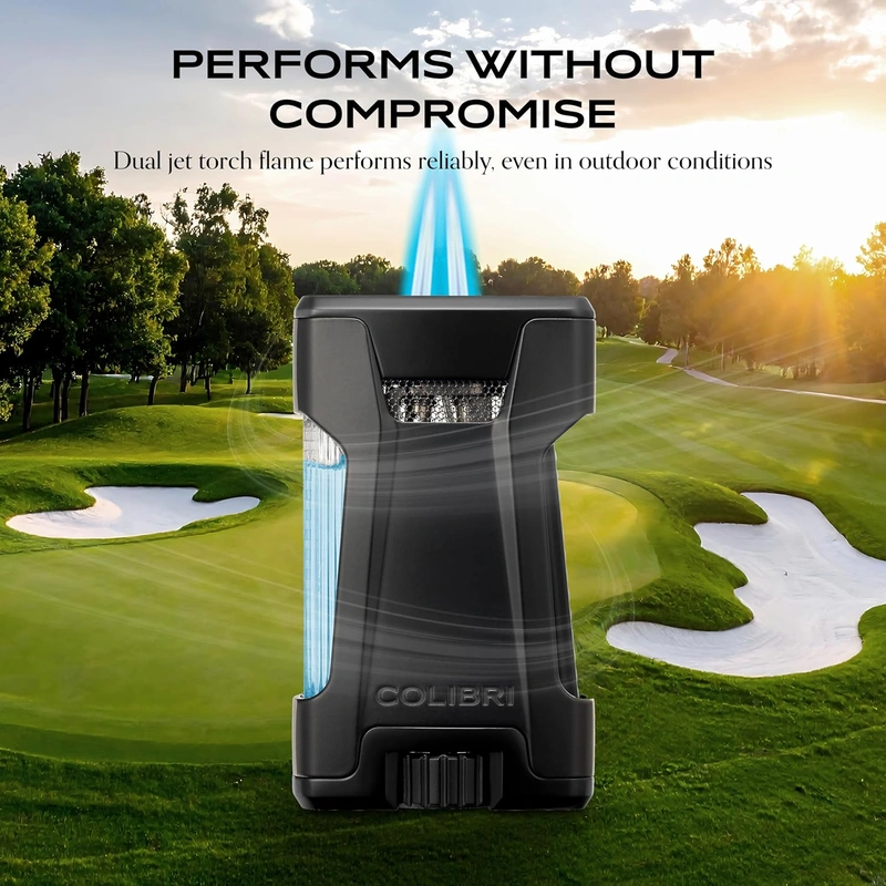 Colibri Rebel Double Jet Lighter Matte Black - Image 4