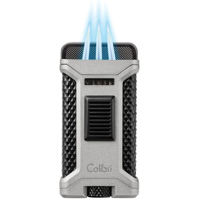 Colibri Ascari Triple Jet Lighter Charcoal Black - Image 4