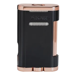 Xikar Allume 3 Triple Jets Table Lighter Black Rose