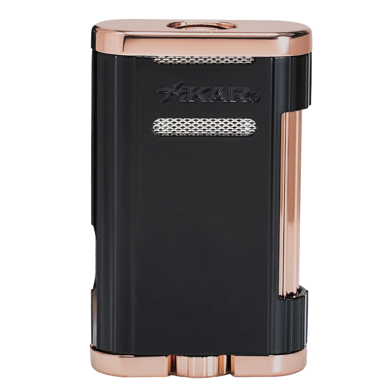 Xikar Allume 3 Triple Jets Table Lighter Black Rose