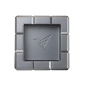 Colibri Heritage Cube Ashtray Charcoal AT125T3, top view with four cigar rests